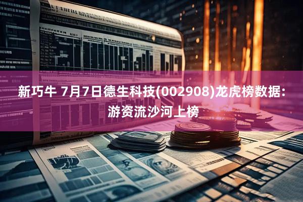 新巧牛 7月7日德生科技(002908)龙虎榜数据: 游资流沙河上榜