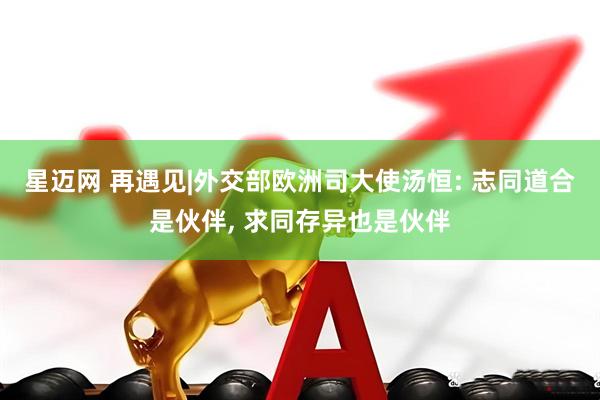星迈网 再遇见|外交部欧洲司大使汤恒: 志同道合是伙伴, 求同存异也是伙伴