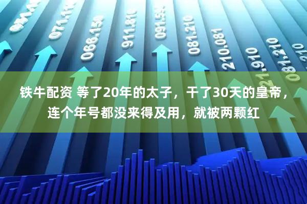 铁牛配资 等了20年的太子,干了30天的皇帝,连个年号都没来得及用,就被两颗红